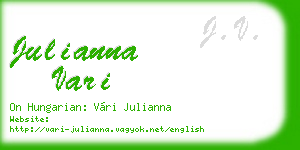 julianna vari business card