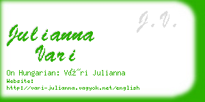 julianna vari business card